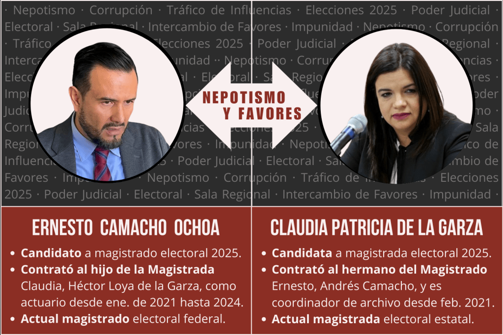 Destapan red de nepotismo entre candidatos a la Sala&nbsp;Regional